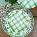 ASSIETTE A DESSERT MOULIN DES LOUPS NAPPE VERTE – Image 2