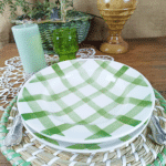 ASSIETTE CREUSE MOULIN DES LOUPS NAPPE VERTE