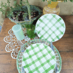 ASSIETTE PLATE MOULIN DES LOUPS NAPPE VERTE – Image 4