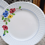 LOT DE 4 ASSIETTES A DESSERT DIGOIN BEAU SOLEIL – Image 3