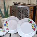 LOT DE 4 ASSIETTES A DESSERT DIGOIN BEAU SOLEIL – Image 4