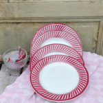 LOT DE 4 ASSIETTES PLATE DIGOIN JACQUOT