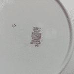 PLAT CREUX DIGOIN&SARREGUEMINES SEVIGNE A MOTIF DE ROSE ROUGE – Image 2