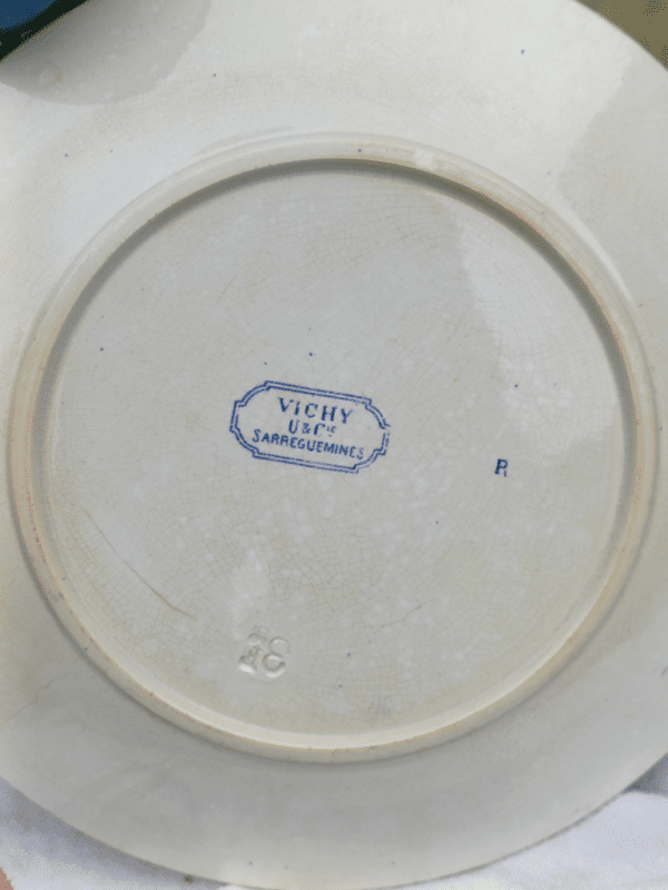 ASSIETTE PLATE U&C SARREGUEMINES – Image 3