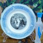 LOT 12 ASSIETTES PARLANTES RELIGIEUSE CREIL MONTEREAU – Image 5