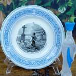 LOT 12 ASSIETTES PARLANTES RELIGIEUSE CREIL MONTEREAU – Image 2