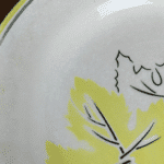 ASSIETTE PLATE DIGOIN PLATANE TACHEE – Image 2