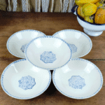 LOT DE 5 ASSIETTES CALOTTE