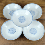 LOT DE 5 ASSIETTES CALOTTE