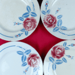 LOT DE 4 ASSIETTES MOULIN DES LOUPS & HAMAGE