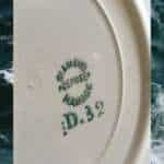 LOT DE 7 ASSIETTES A DESSERT EN BARBOTINE ST AMAND HAMAGE – Image 3